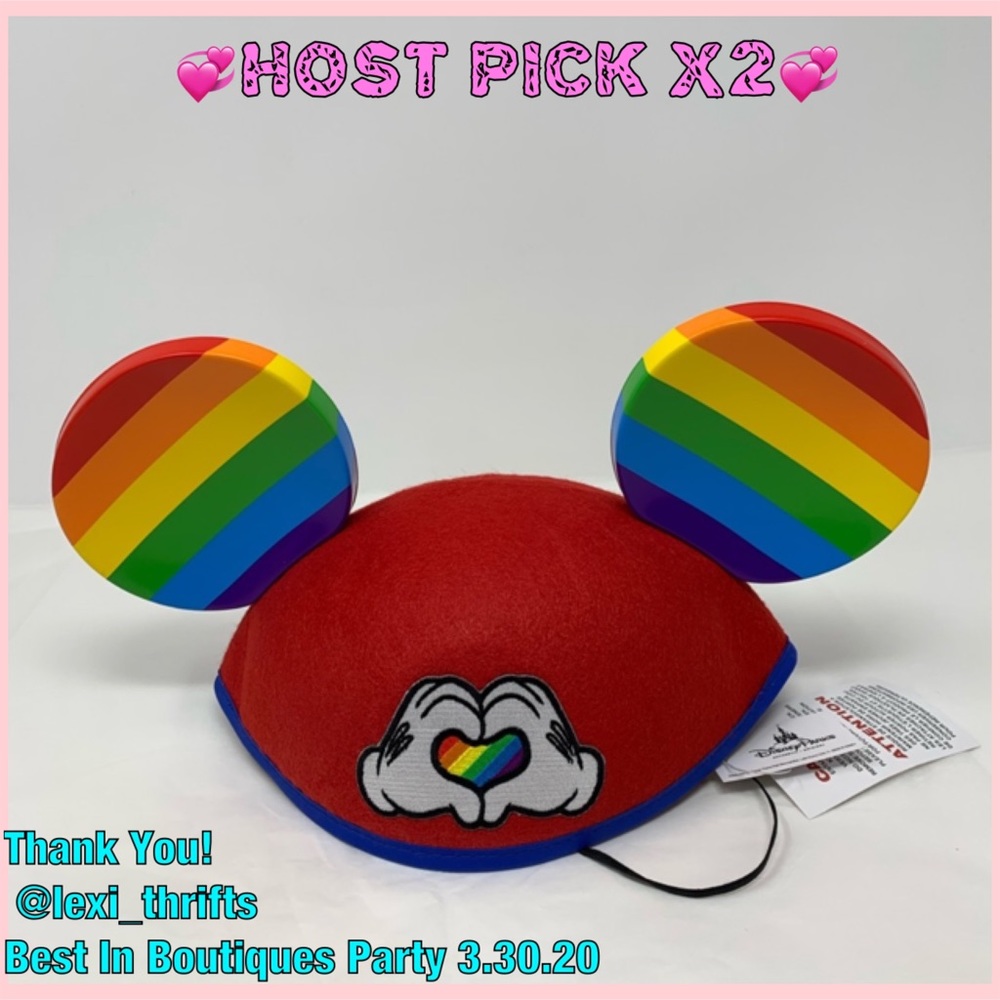 💥NEW! Disney Rainbow Pride Mickey Ears Hat! - Picture 2 of 5
